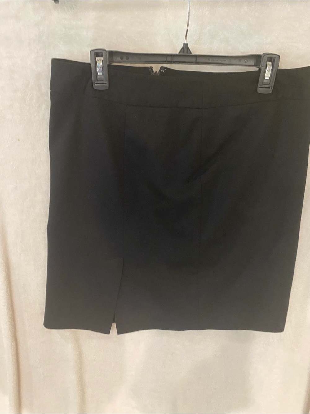 LOFT Black Pencil Skirt with Front Notch
